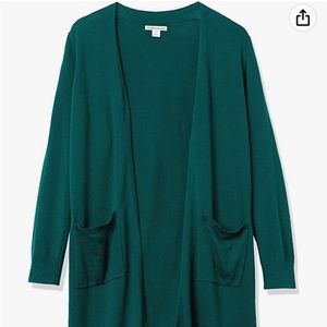 New without tags womens long green sweater cardigan